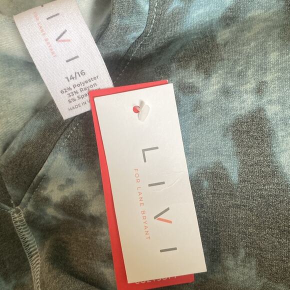 Lane Bryant LIVI CozySoft V-Neck Hooded Dress - Picture 9 of 10